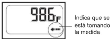 986°F Indica que se está tomando la medida