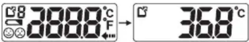388.8°C F → 36.8°C