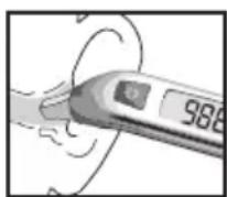 HOMEDICS TE-120 - HOW TO TAKE A TEMPERATURE READING - 3