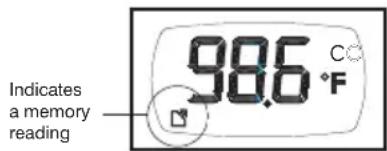 98.6 °C Indicates a memory reading