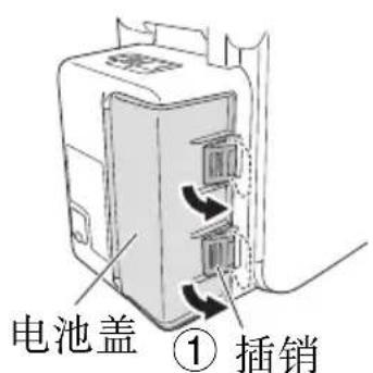 电池盖 ①插销