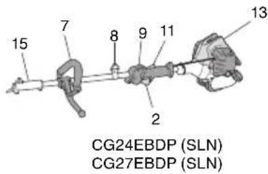 15 7 8 9 11 13 2 CG24EBDP (SLN) CG27EBDP (SLN)