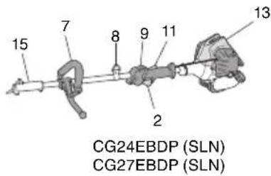15 7 8 9 11 13 2 CG24EBDP (SLN) CG27EBDP (SLN)