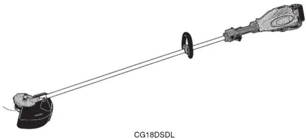 HiKOKI CG 14DSDL - Batteridriven grästrimmer Akku grästrimmer Batteri Gresstrimmer Akkutoiminen ruohikon viimeistelijä Cordless Grass Trimmer - 1