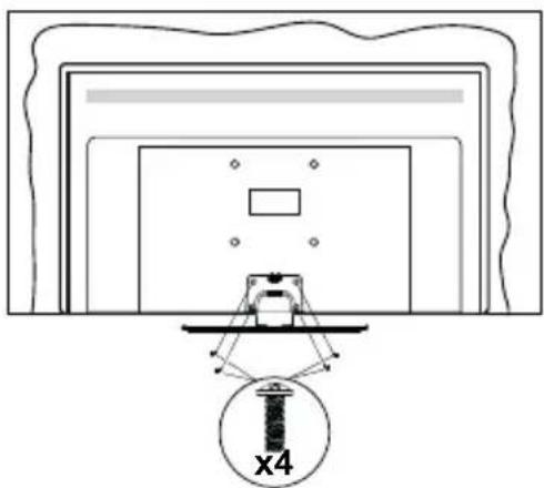 PANASONIC TX-43HX580E - Сглобяване на пиедестала - 3