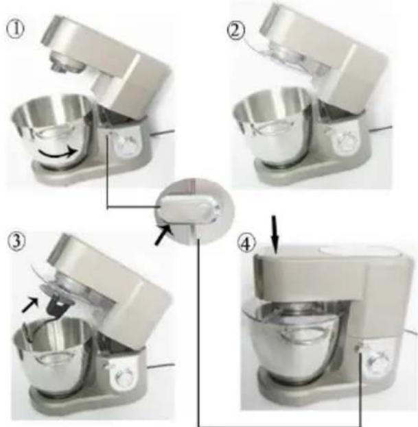 GORENJE MMC1500BK - LOPATKA MIXÉRU / ŠLEHAČ / HÁK NA TĚSTO - 1