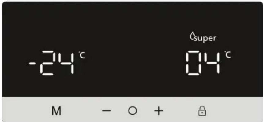 -24°C M - O + Csuper 04°C