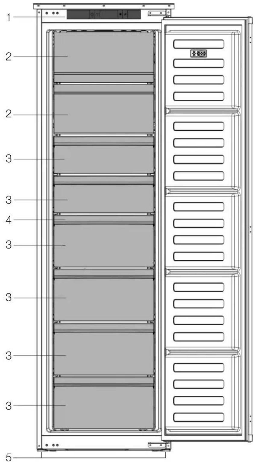 GRAM FSI 3225-93 N - Fryseskabet - 1