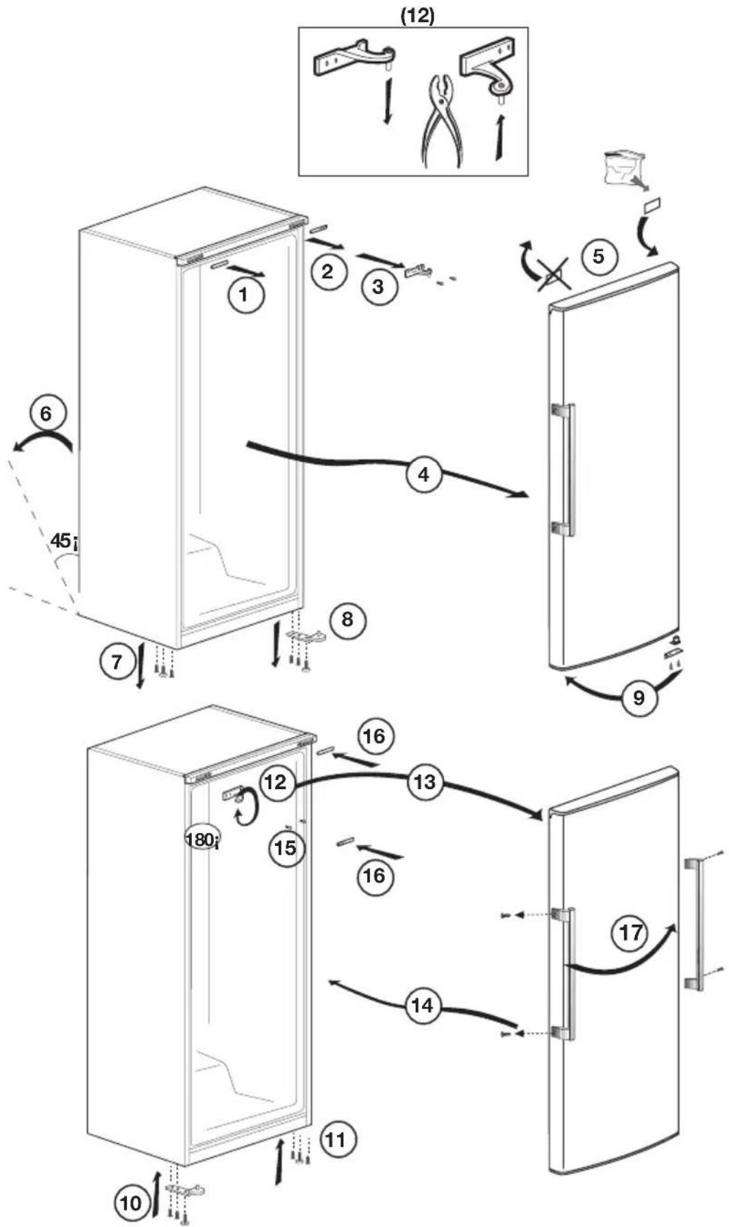 GRAM FS 3215-93 - Sådan vender du døren - 1