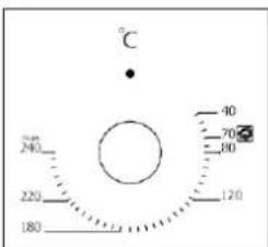 °C 240 220 180 40 70 80 120
