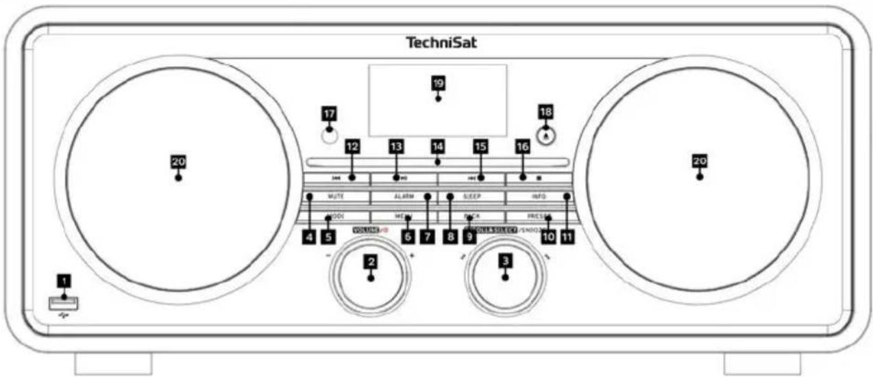 TECHNISAT DigitRadio 631 - Set forfra - 1