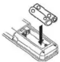 TECHNISAT DigitRadio 631 - Inserire le batterie nel telecomando - 1