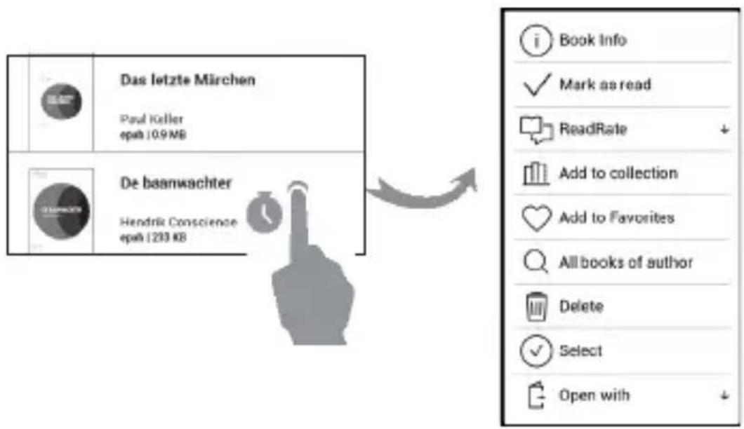 POCKETBOOK Touch Lux 5 - Kontekstmenuen... - 1