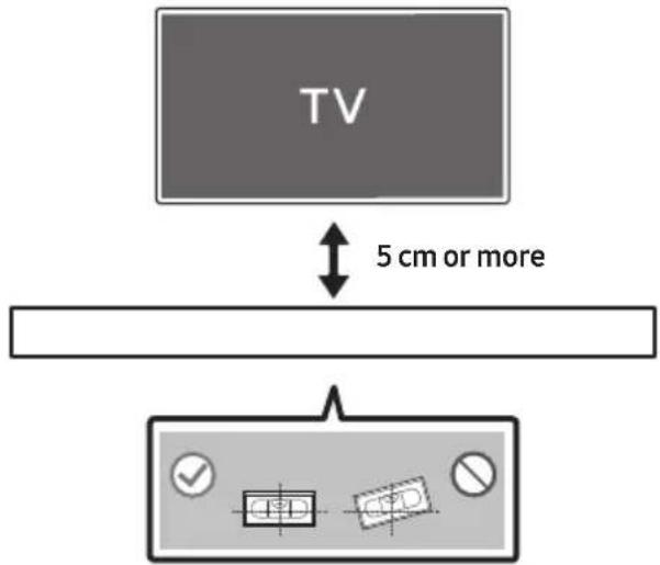 TV 5 cm or more
