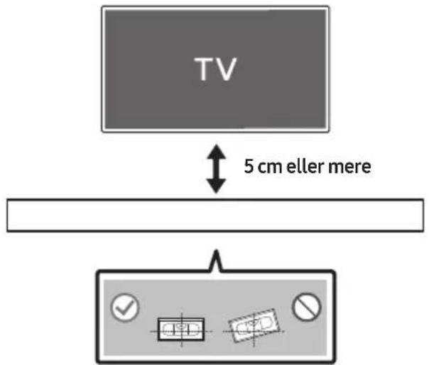 TV 5 cm eller mere