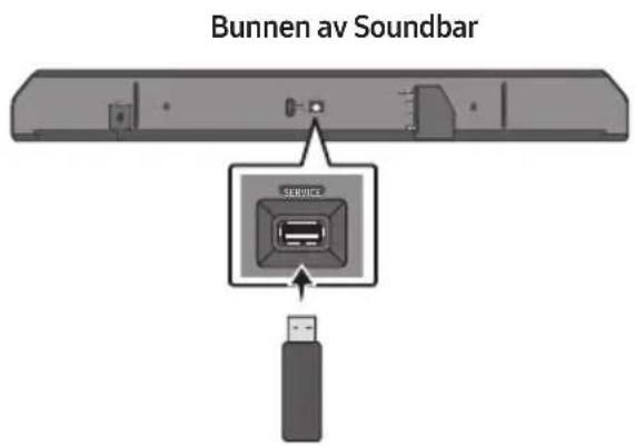 Bunnen av Soundbar SERVICE