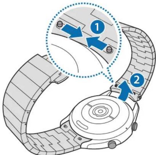 SAMSUNG Galaxy Watch 3 - Udskiftning af metalurremmen - 1