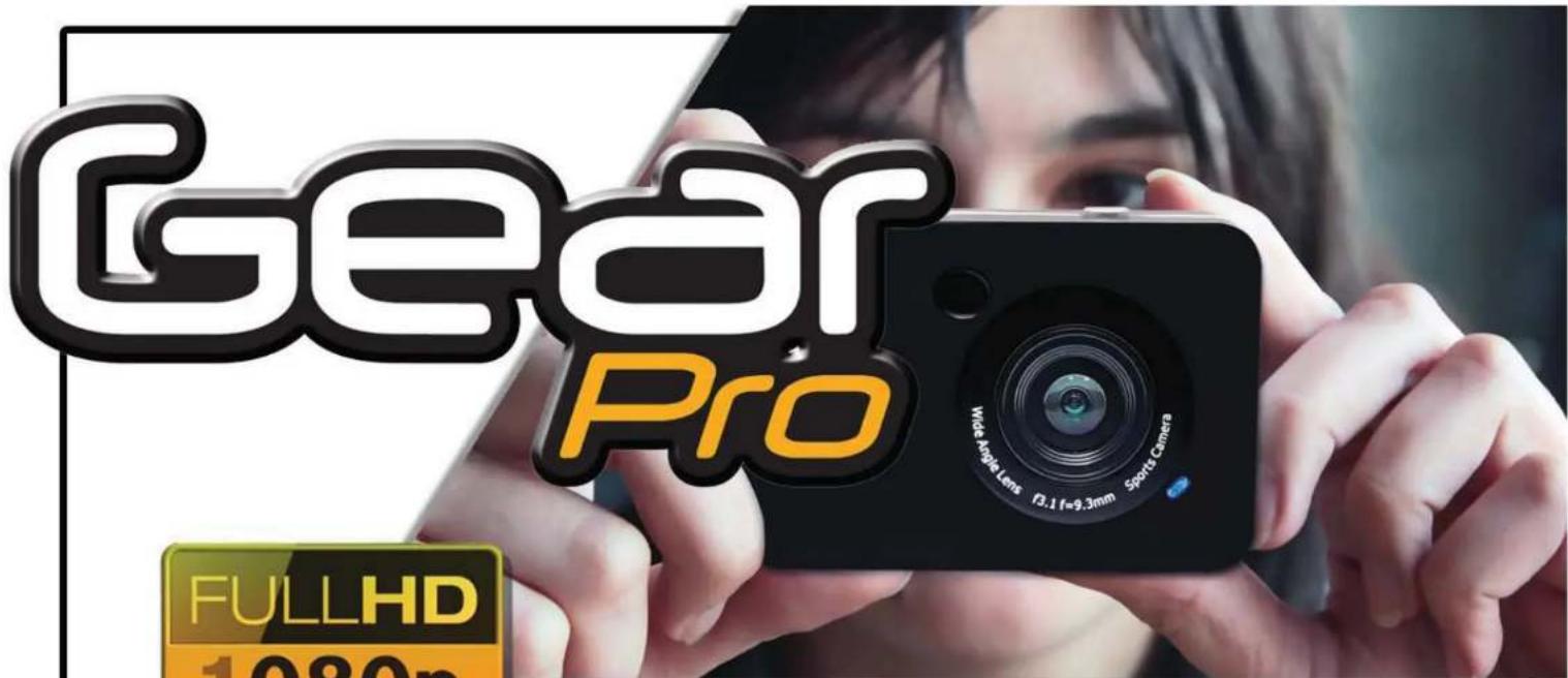 Gear Pro Wide Apple Lens F3.1 f=9.3mm Sports Camera FULLHD 1080p