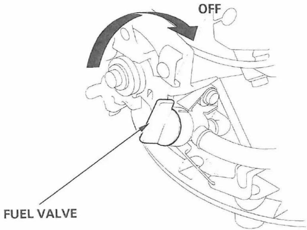 Honda GCV160E - STOPPING THE ENGINE - 4
