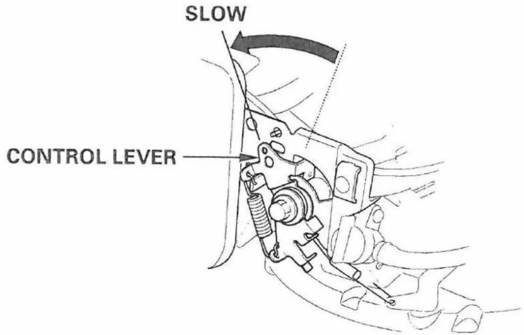 Honda GCV160E - STOPPING THE ENGINE - 1