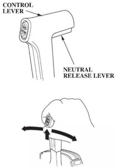 CONTROL LEVER NEUTRAL RELEASE LEVER