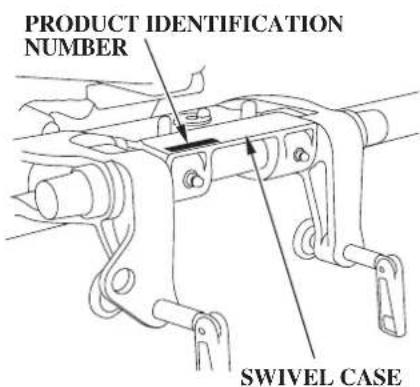PRODUCT IDENTIFICATION NUMBER SWIVEL CASE