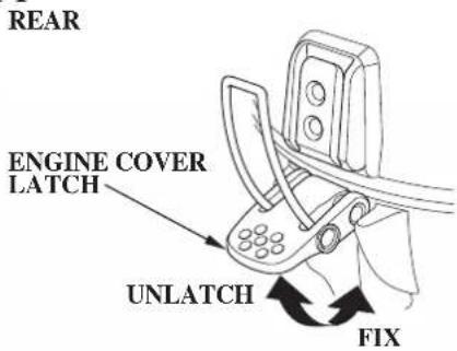 REAR ENGINE COVER LATCH UNLATCH FIX