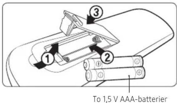 To 1,5 V AAA-batterier