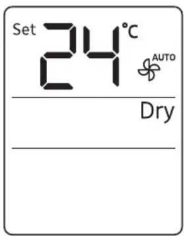 Set 24°C AUTO Dry