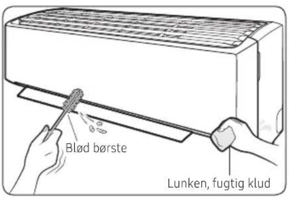Blød børste Lunken, fugtig klud