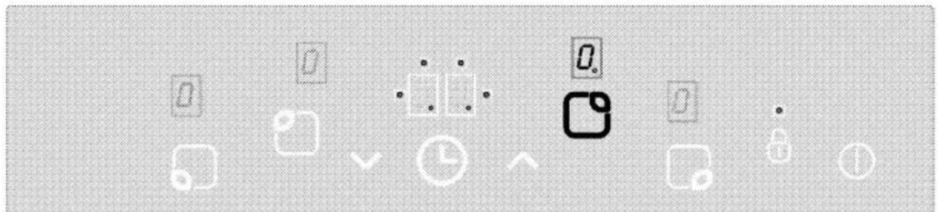 BEKO HI 6443C GT - Selecting the Hotplates(Cooking Zone) - 1