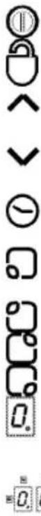 Vertical sequence of icons and symbols, possibly representing UI control or layout elements