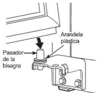 Pasador de la bisagra Arandela plástica