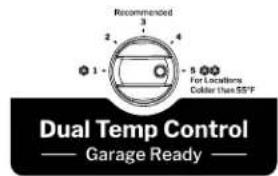 GE GTE22JMNRES - Fonctionnement dans un garage pour les endroits entre 38 °F – 54 °F (3,3 °C – 12,2 °C) - 2