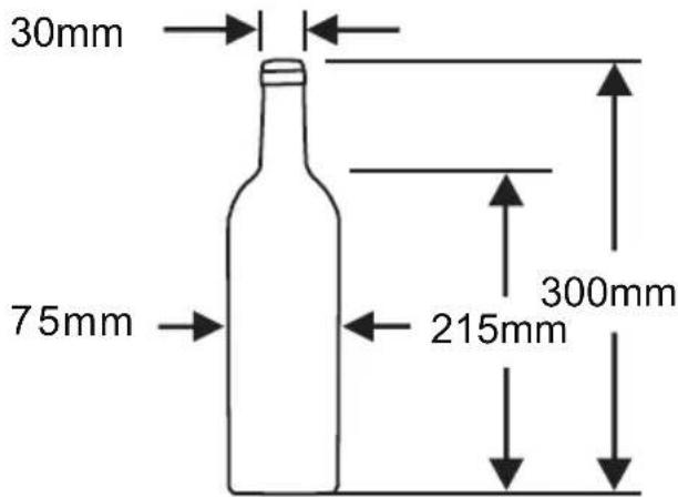 30mm 75mm 215mm 300mm