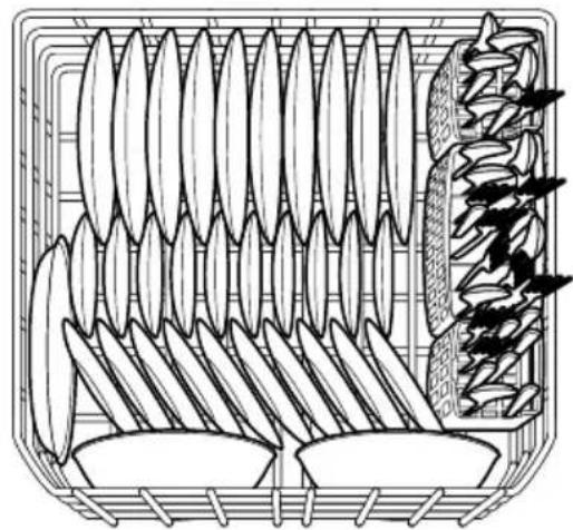 FRIGIDAIRE FFCD2413US - Loading the Bottom Rack - 1