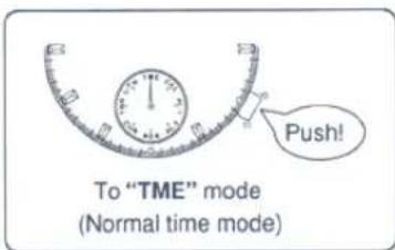 To "TME" mode (Normal time mode)