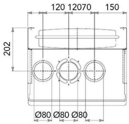 120 12070 150 202 Ø80 Ø80 Ø80