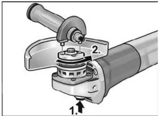 Flex LBE 17-11 125 - Monter le disque abrasif - 1