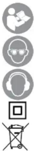 Flex L 15-10 150 - Symboles apposés sur l'appareil - 1