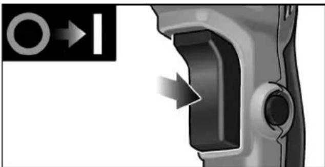Flex FHE 2-22 SDS-plus - Elektrowerkzeug einschalten - 1