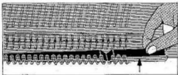 Empisal Knitmaster 326 - CARRIAGE LOCK PLATE - 4