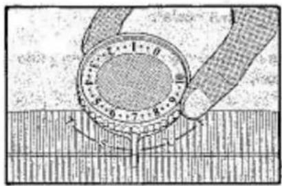 Empisal Knitmaster 326 - TENSION AND STITCH SIZE - 1