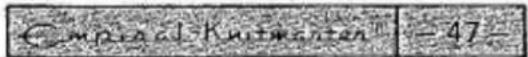Empisal Knitmaster 326 - USE ANY ONE OF THE PUNCH CARDS SHOWN IN THE PATTERN BOOK - 1