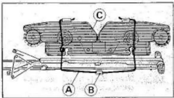 Empisal Knitmaster 326 - CARRIAGE LOCK PLATE - 5