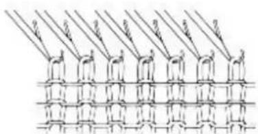 Empisal Knitmaster 305 - REPAIRING A DROPPED STITCH - 5