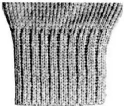 Empisal Knitmaster 305 - KNITTING A 2 BY 1 WELT - 1