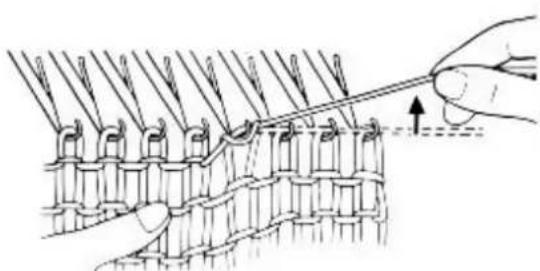 Empisal Knitmaster 305 - TO UNRAVEL 4 ROWS PROCEED AS FOLLOWS: - 2