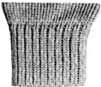 Empisal Knitmaster 305 - KNITTING A 2 BY 1 WELT - 2