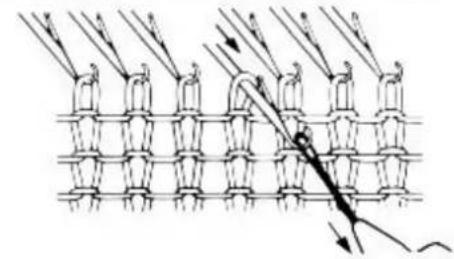 Empisal Knitmaster 305 - TRANSFERRING STITCHES WITH THE TRANSFER TOOL - 1